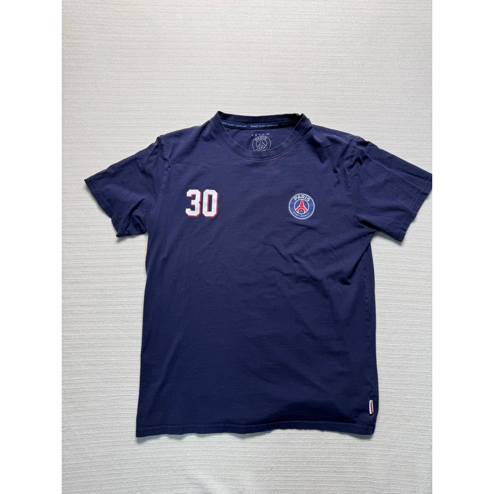 Paris Saint-Germain PSG Messi 30 Navy Blue Graphic T-Shirt Mens Medium Weeplay